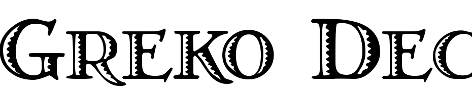 Greko Deco cкачати шрифт безкоштовно